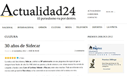 Sidecar a Actualidad24